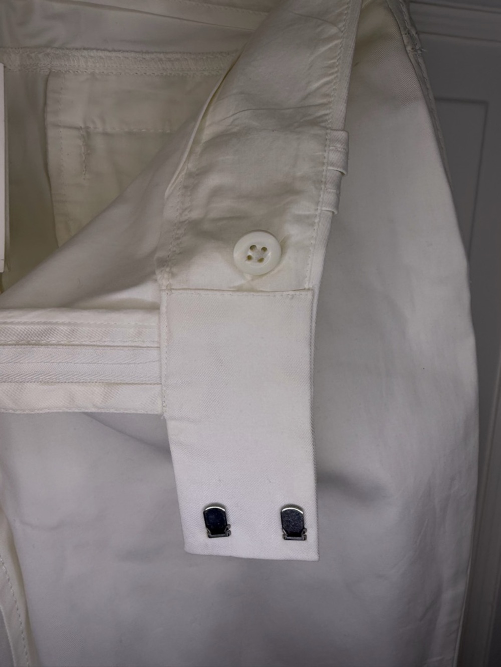 Banana Republic Martin Fit White Stretch Pants – Size 6 - Picture 2 of 6